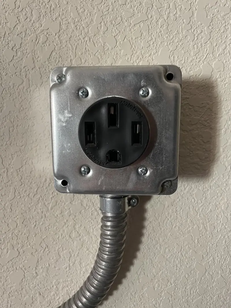 NEMA 14-50 outlet installed for Electrical Panel Upgrade in West Modesto